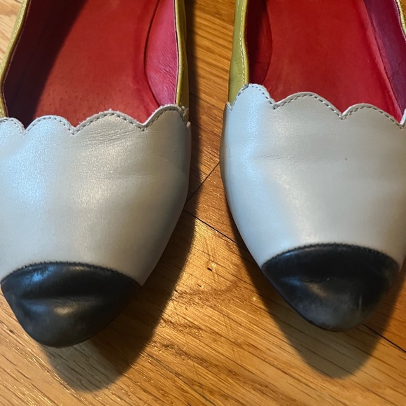 Jeffrey Campbell Multicolor Flats with Black and Cream - Picture 2 of 11